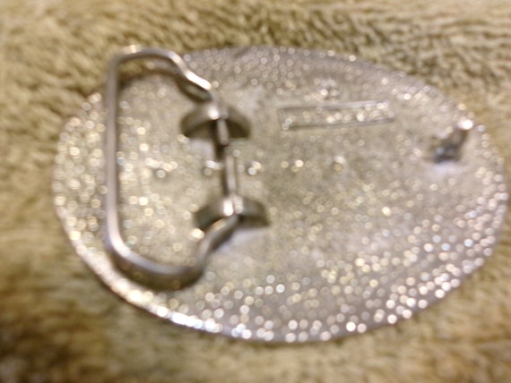 Vintage Soaring Eagle Solid Chome Buckle # 2 Made… - image 2