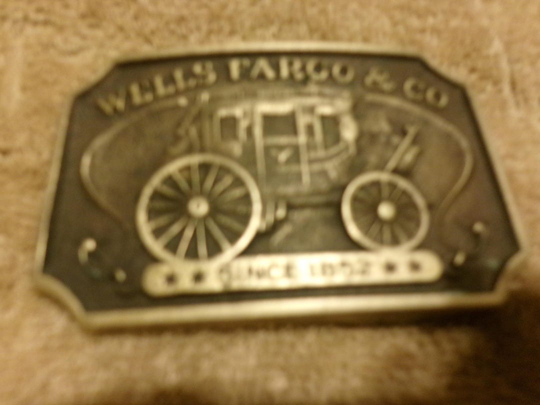 Vi Ntge 1973 Wells Fargo Co. Stagecoach Since 1852 Solid Brass