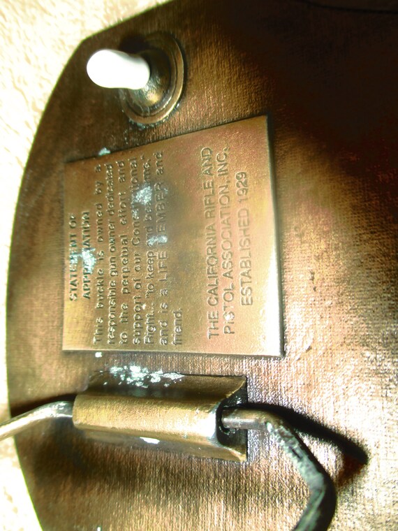 Vintage California Rifle And Pistol Association Life… Gem