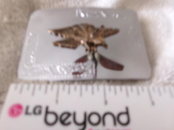 Vintag Flying Eagle "Bronze" Solid Chrome Buckle - image 3