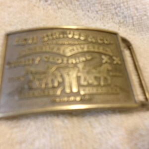 ビンテージ Levi Strauss & Co. 真鍮製バックル、オリジナル リベット 