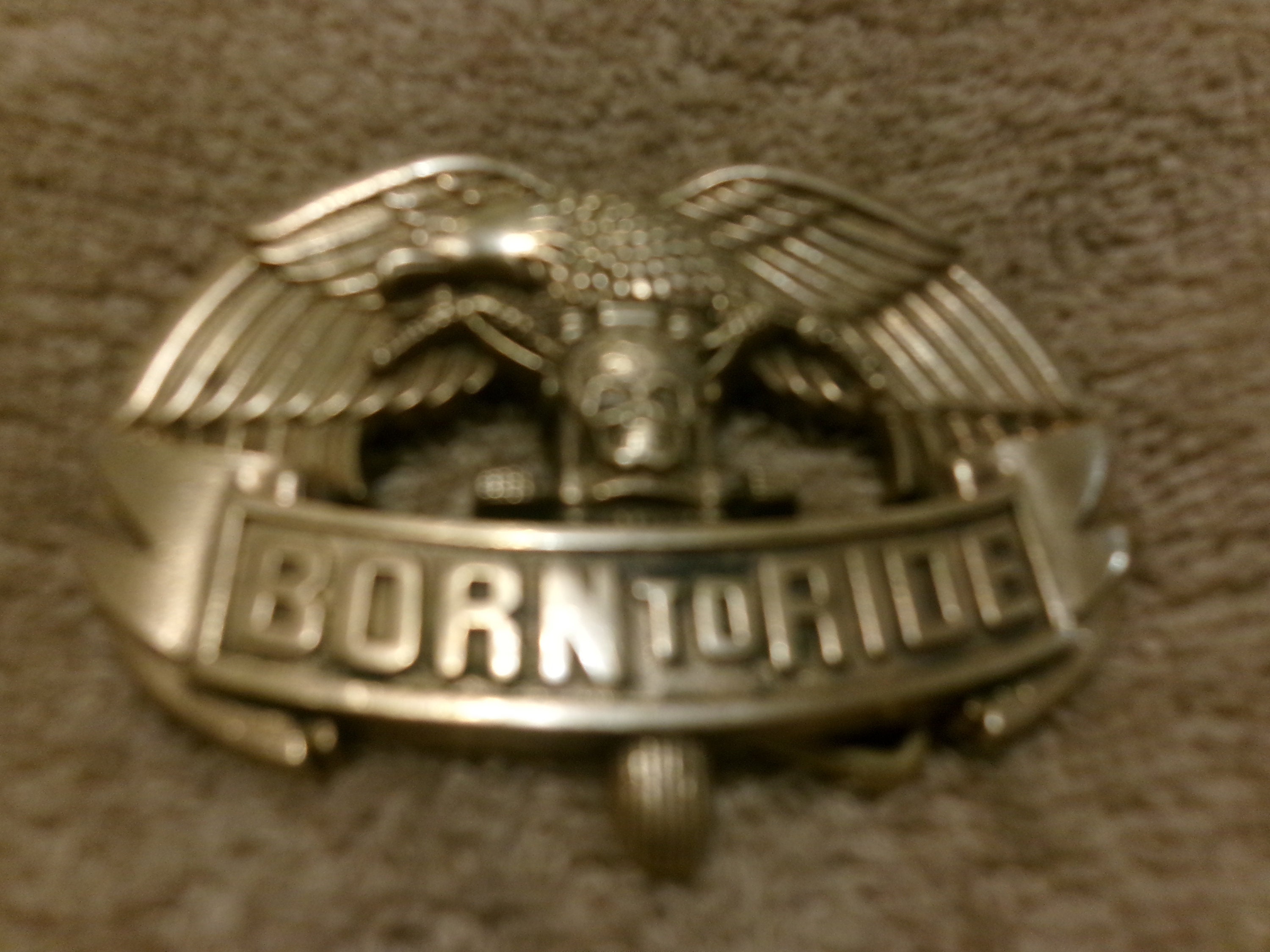 Vintage 1981 H/D - Born to Ride Solid Brass Buckle by 