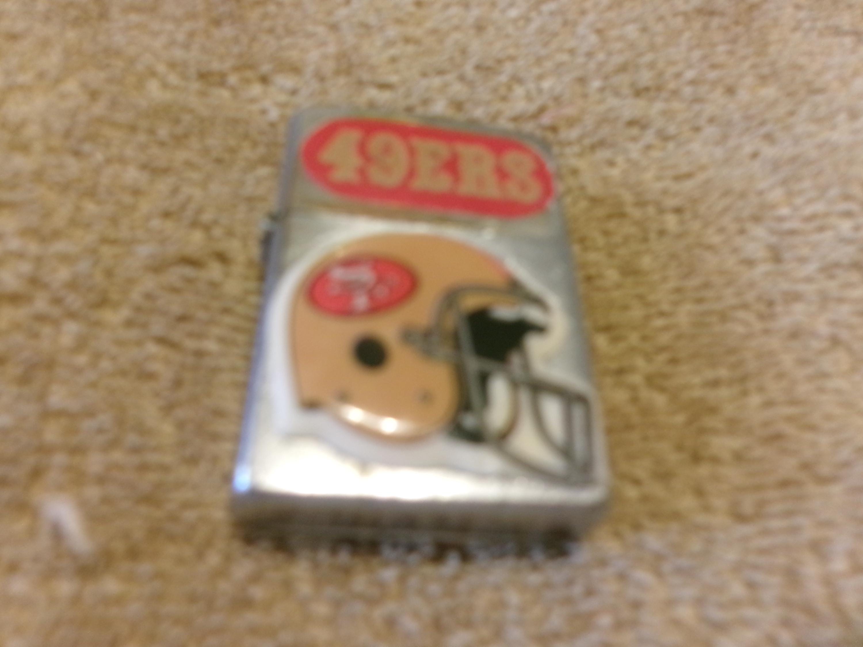 Vintage Zippo 49ers Chrome Cigarette Lighter - Etsy