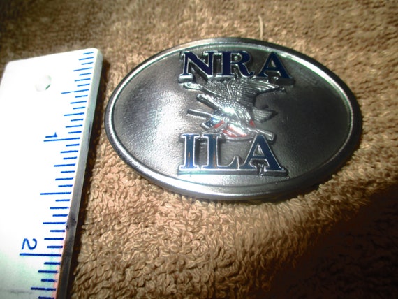 Vintage NRA - ILA Small Steel Buckle # 930895 Mad… - image 4