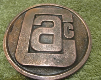 Vintage Round Cac Solid Brass Buckle