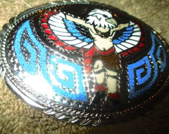Buy Vintage Indian Eagle Head Dancer Western Turquoise  display picture 2