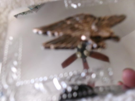 Vintag Flying Eagle "Bronze" Solid Chrome Buckle - image 5