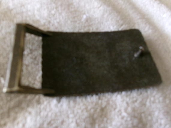 Vintage Soaring Eagle Solid Brass Buckle - image 2