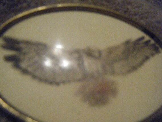 Vintage 1981 Flying Eagle Solid Brass Buckle - image 5