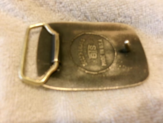 Vintage Soaring Eagle Solid Brass Buckle by BTS - image 2