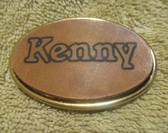 Vintage Kenny Small Leather Brass Buckle by Oden