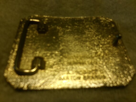 Montezuma Tequila Solid Brass Buckle - image 2