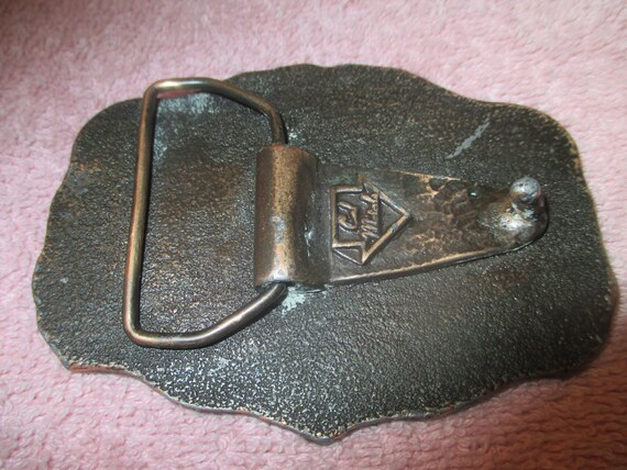 Vintage I"D RATHER BE DRUNK Buckle by Cal Metal - image 2