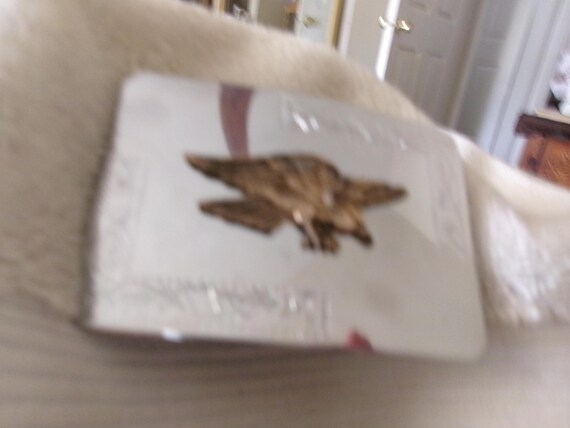Vintag Flying Eagle "Bronze" Solid Chrome Buckle - image 1