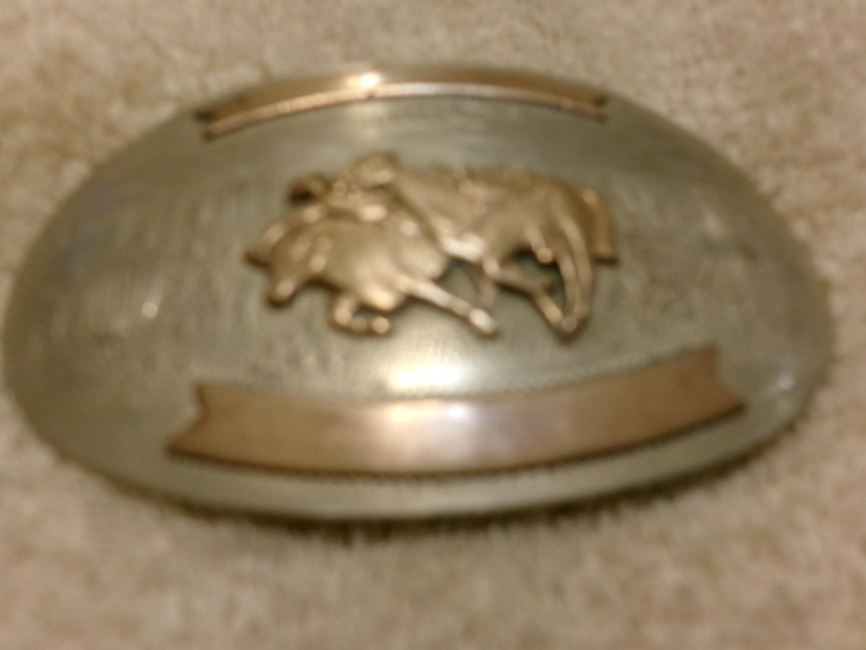 Vintage Irvine Ranch Roundup 1984 Belt Buckle Vintage Rodeo Belt Buckle In Collectible Western Americana  main image 2