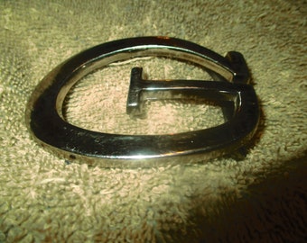 Vintage Capital "G" So;id Brass Buckle