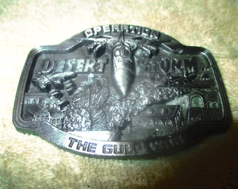 Vintage 1991 Operation Desert Storm "The Gulf War" Serial No. 7077 of 10,000 made No. BA- 183 Steel Buckle #2