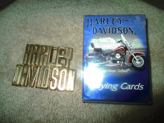 Vintage Super Rare Harley Davidson Solid Brass Bu… - image 1