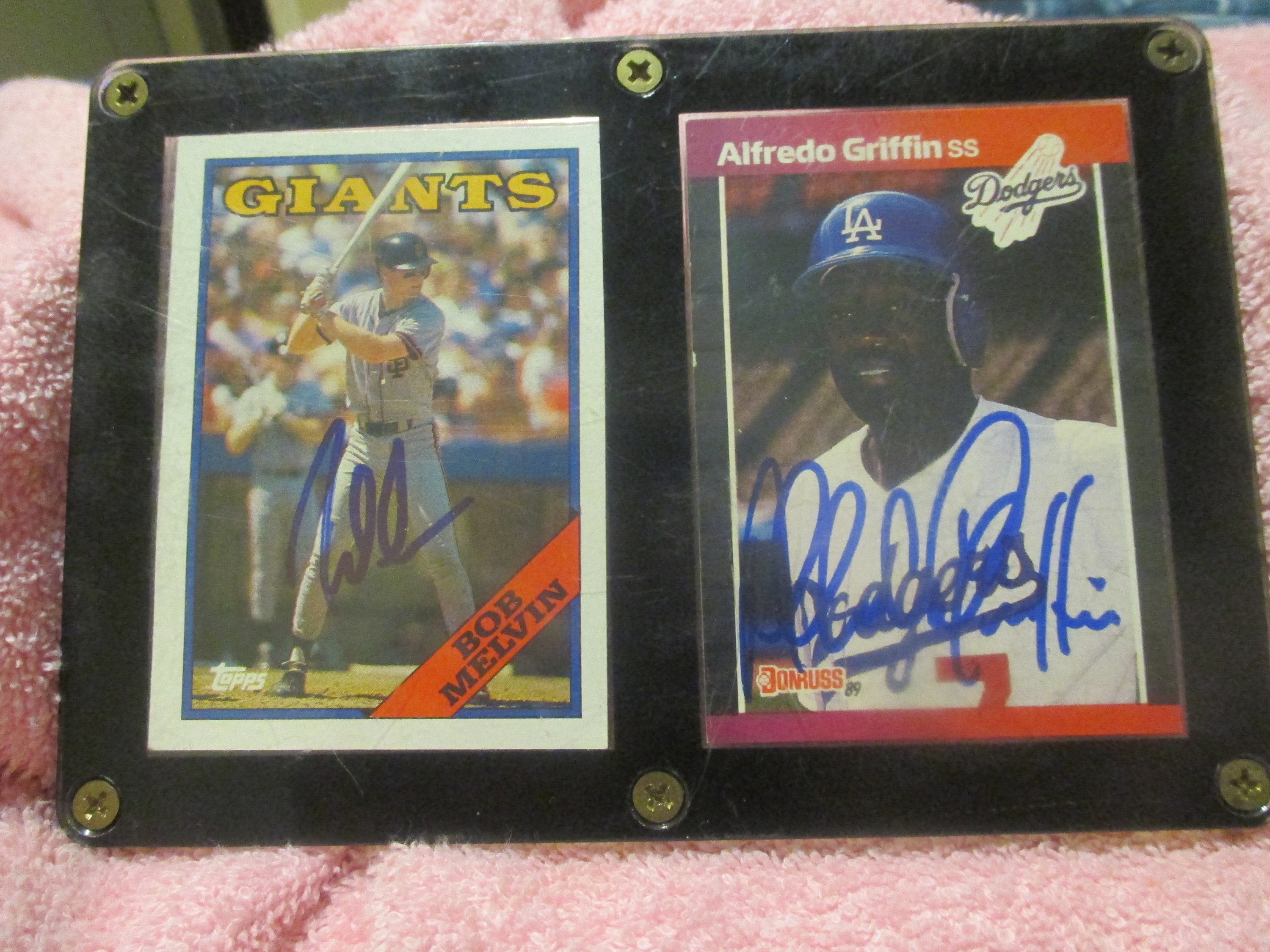 Vintage Topps Giants 41 Bob Melvin & Donruss 79 Dodgers - Etsy