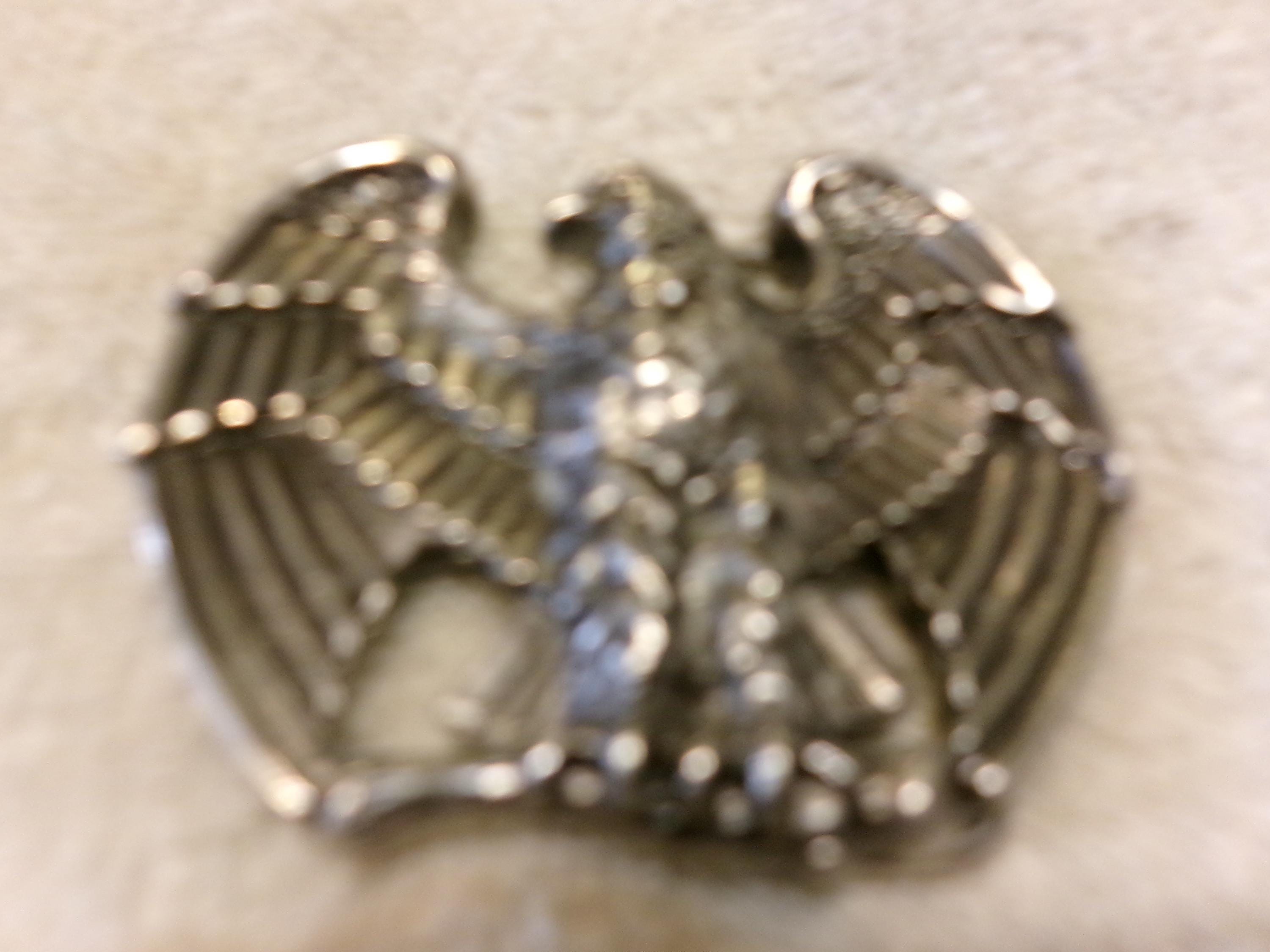 Vintage Eagle Solid Steel Buckle by Avon