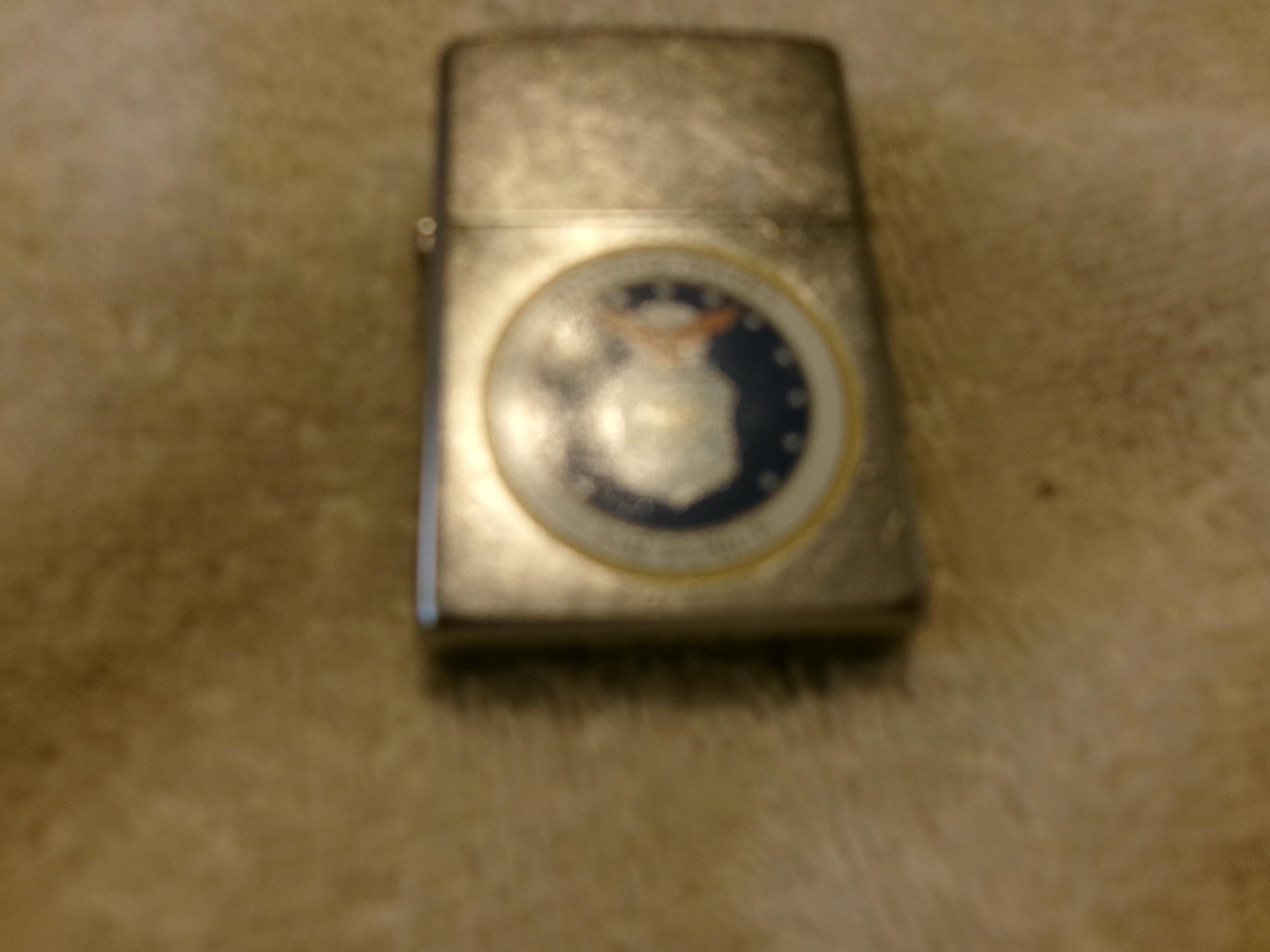 Vintage Zippo United States Air Force Chrome Cigarette Lighter in