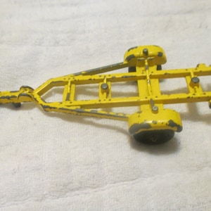 Vintage Tootsie Toy Boat Trailer # 3 &quot;Yellow&quot; -  Made in USA