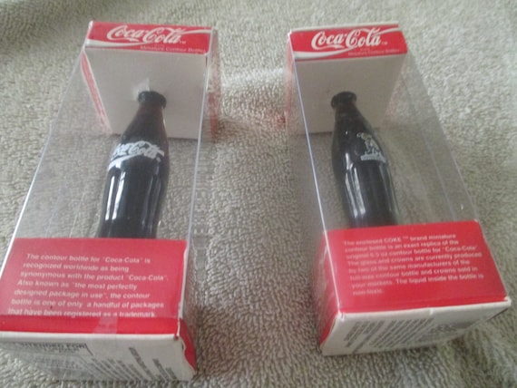 Vintage 1994 World Cup San Francisco and USA Mini Coke Bottles