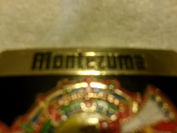 Montezuma Tequila Solid Brass Buckle - image 6