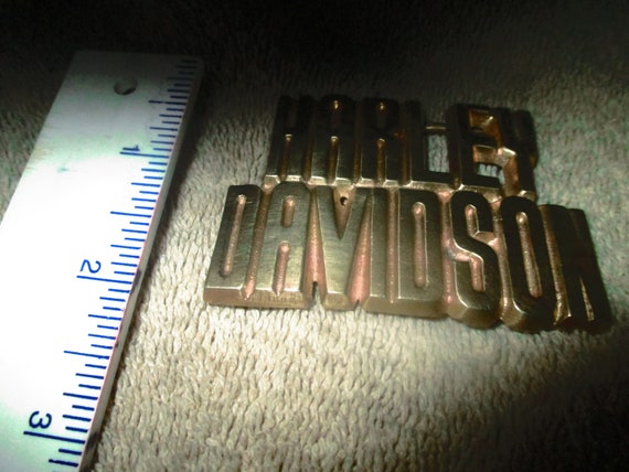 Vintage Super Rare Harley Davidson Solid Brass Bu… - image 5