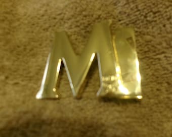 Vintage Capital "M" (MGM) Solid Brass Buckle