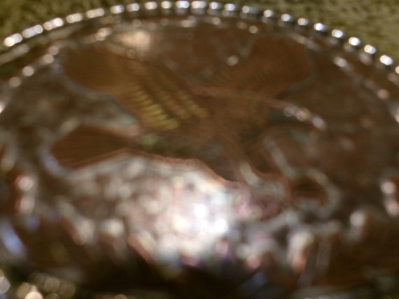 Vintage Soaring Eagle Solid Chome Buckle # 2 Made… - image 5