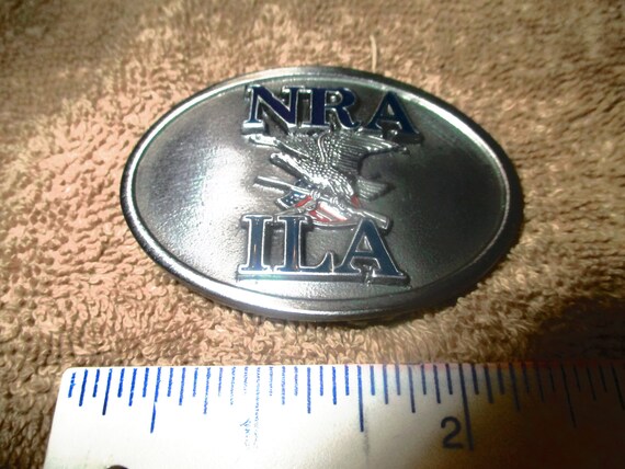 Vintage NRA - ILA Small Steel Buckle # 930895 Mad… - image 3
