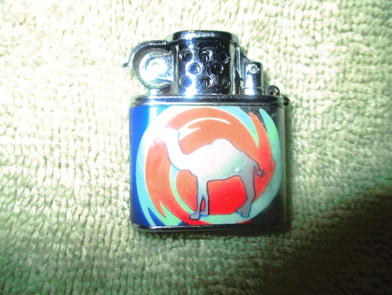 Vintage Camel Rainbow Flip Top Cigarette Lighter
