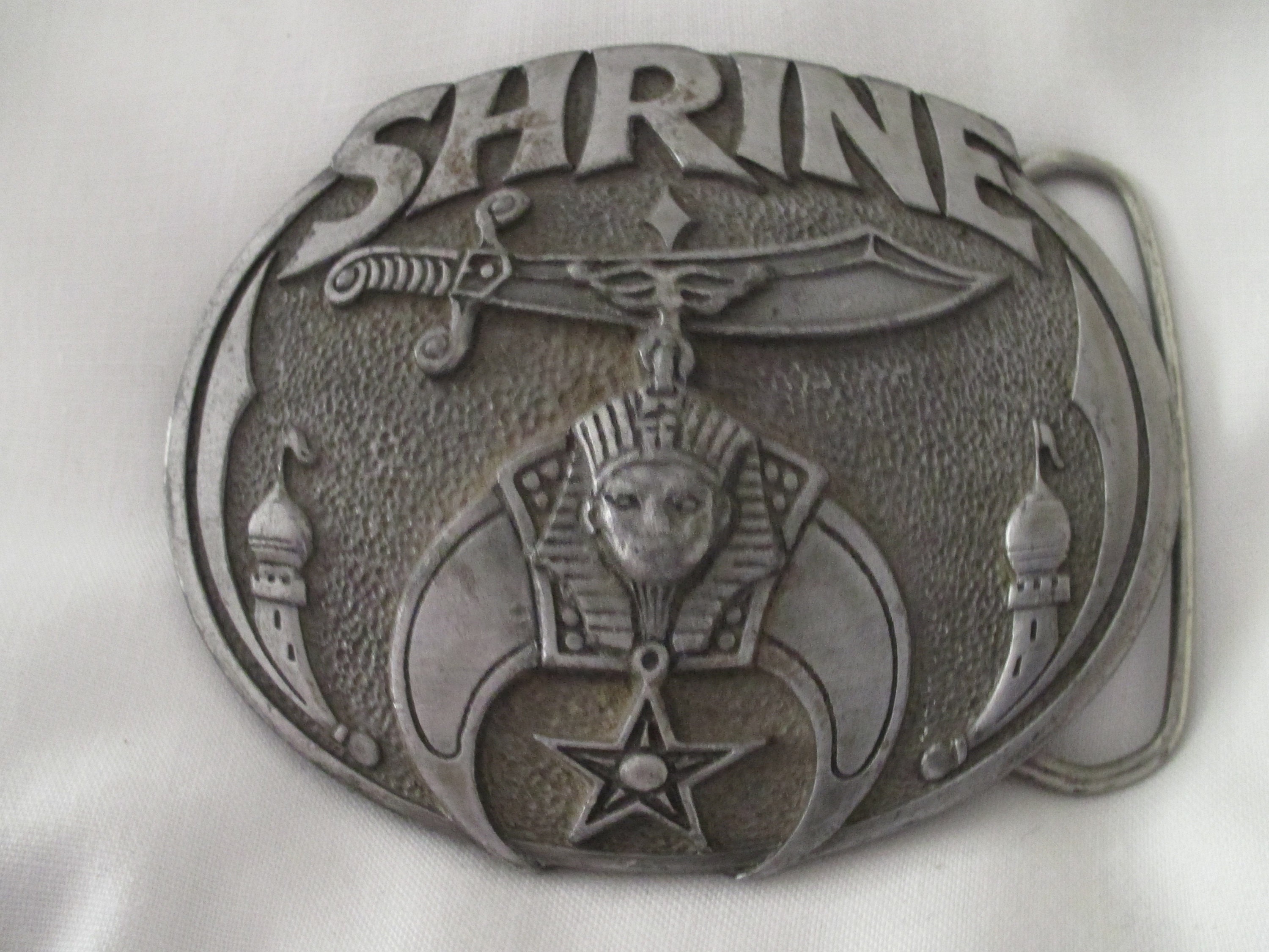masonic belt buckle vintage