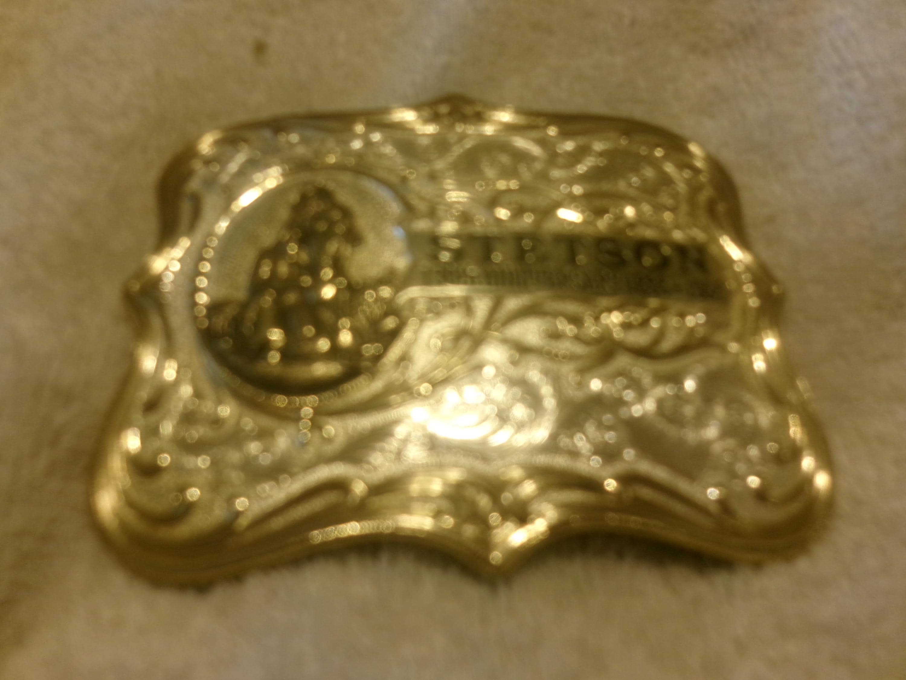Vintage Stetson (130th Anniversary 1865-1995) Silver Plated Gold