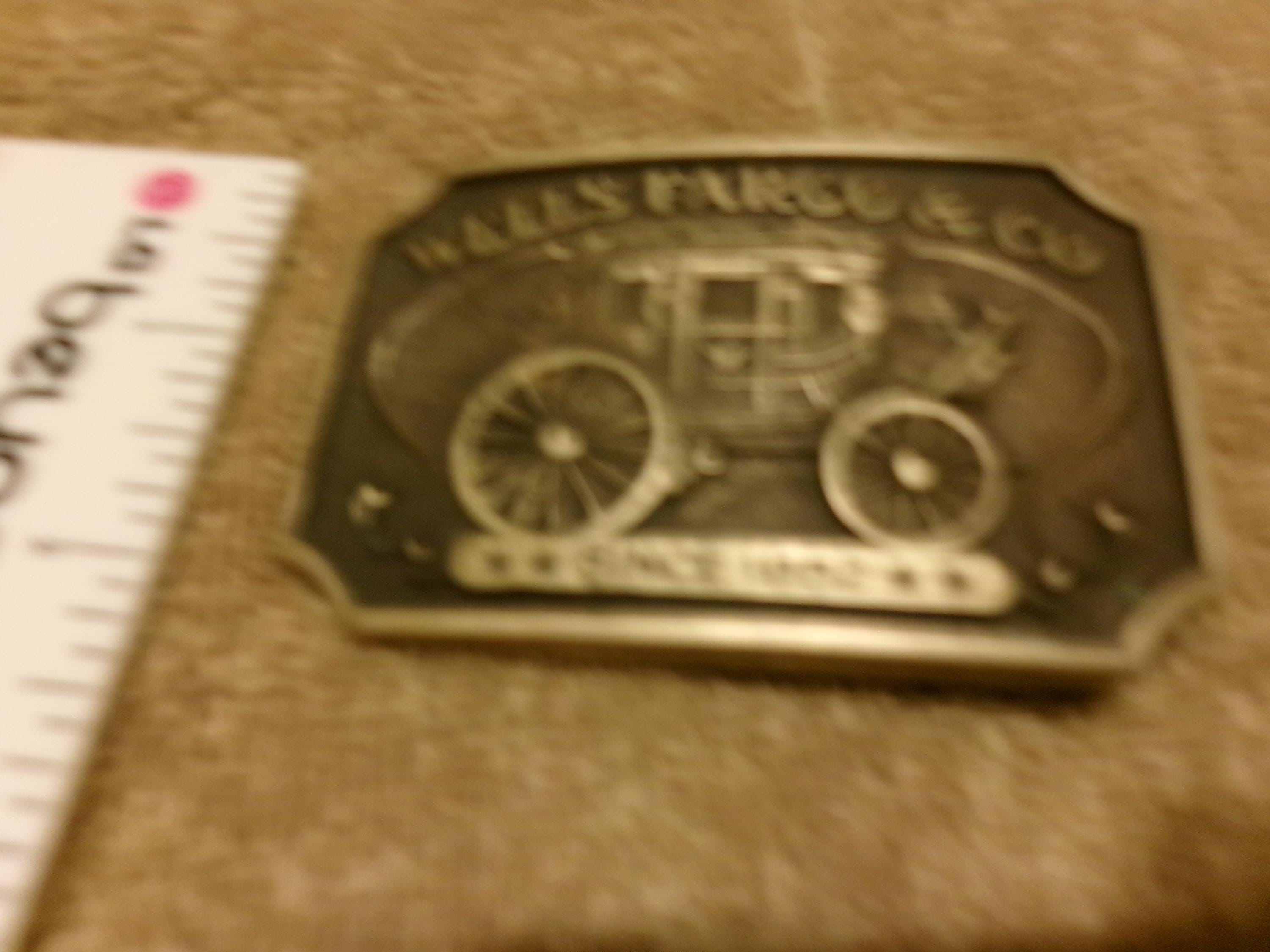 Vi Ntge 1973 Wells Fargo Co. Stagecoach Since 1852 Solid Brass
