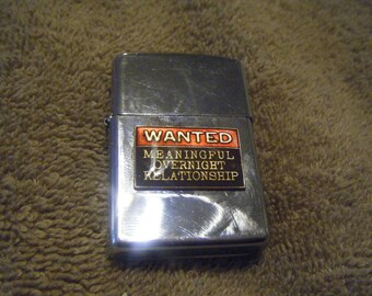 Vintage Zippo Feuerzeug aus Chrom