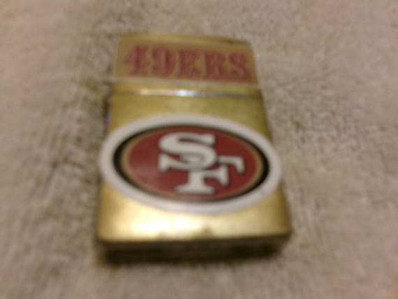 49ers cigarette case Vintage Zippo (goldtone) S F 49er's Cigarette Lighter