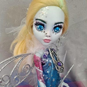 Mackenzie an ooak monster high doll fairy custom repainted art butterfly wings