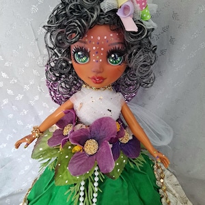 Emilia an ooak Rainbow high doll art custom repainted wings fairy butterfly