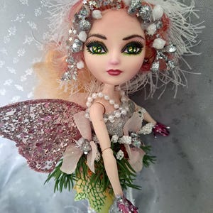 Twinkle toes an ooak ever after monster high doll custom fairy repainted wings