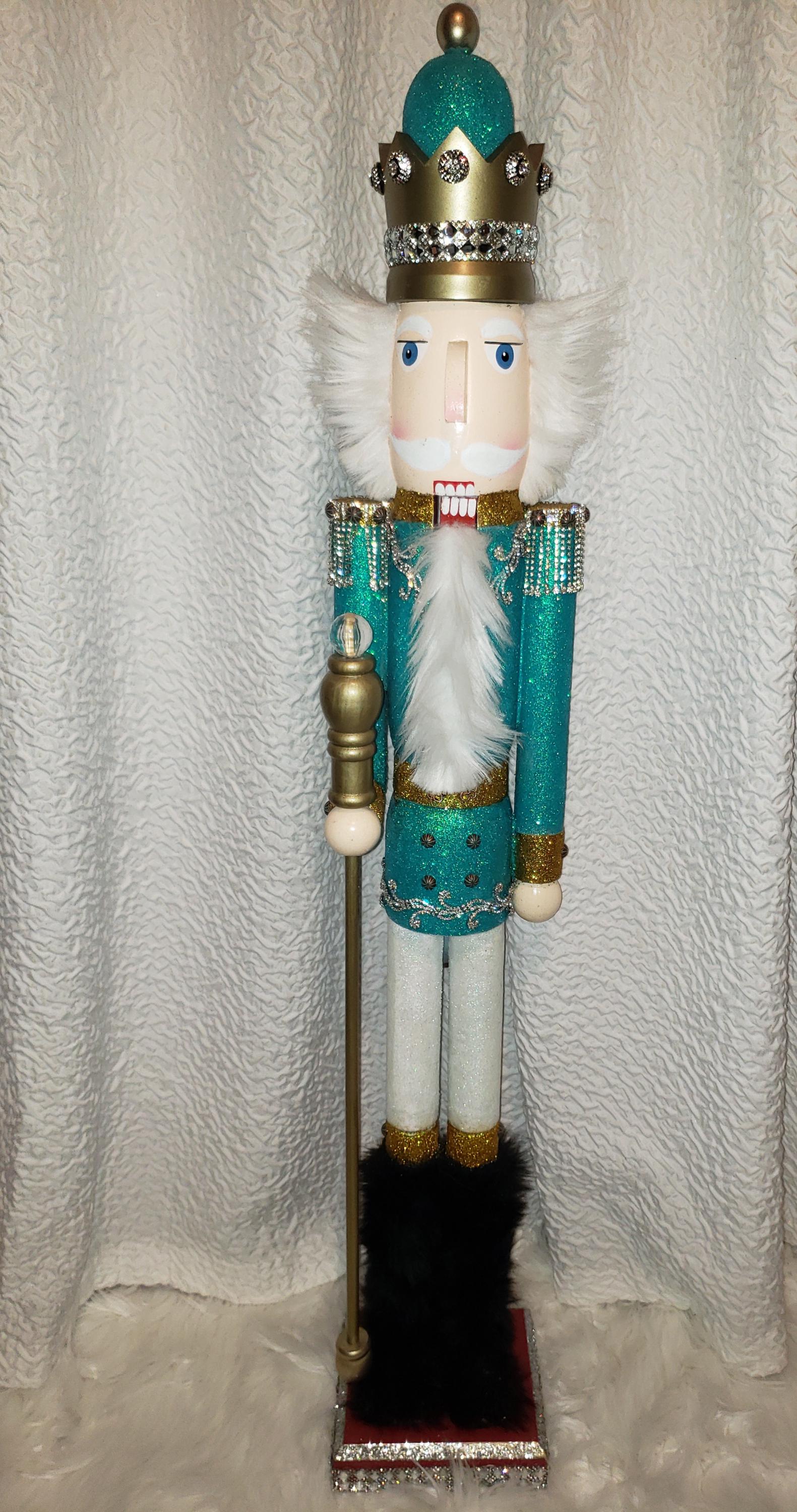 Large decorative bling, glamour nutcracker for Christmas