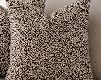 Leopard Topaz Pillow cover with zip closure