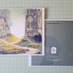 Trow Gill Gorge - Cartão de felicitações