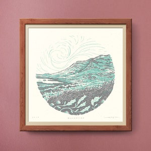 Whernside - Yorkshire Three Peaks - silkscreen print