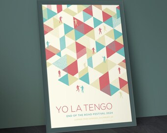 Yo La Tengo - End of the Road Festival 2024 - A2 Siebdruck Konzertplakat