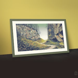 Trow Gill Gorge - 10 Colour Silkscreen Yorkshire Landscape Fine Art Print