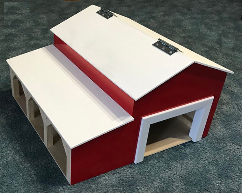 deluxe machine tractor shed 1:64 scale etsy