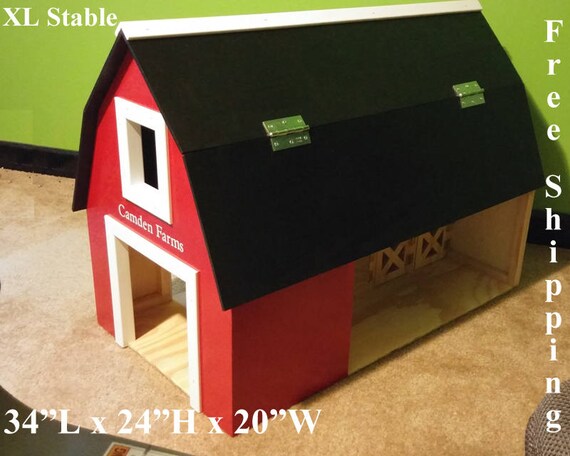 wooden toy barns and stables