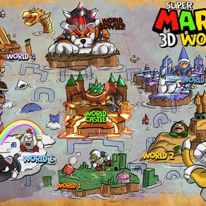 Mapa świata Mario 3D